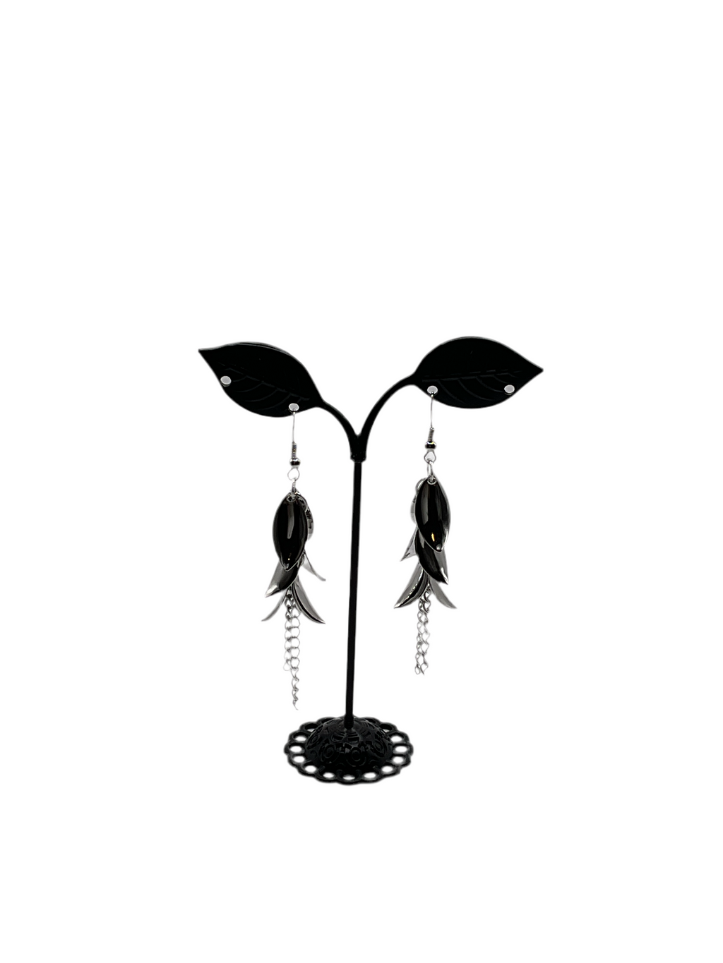 Silver earrings