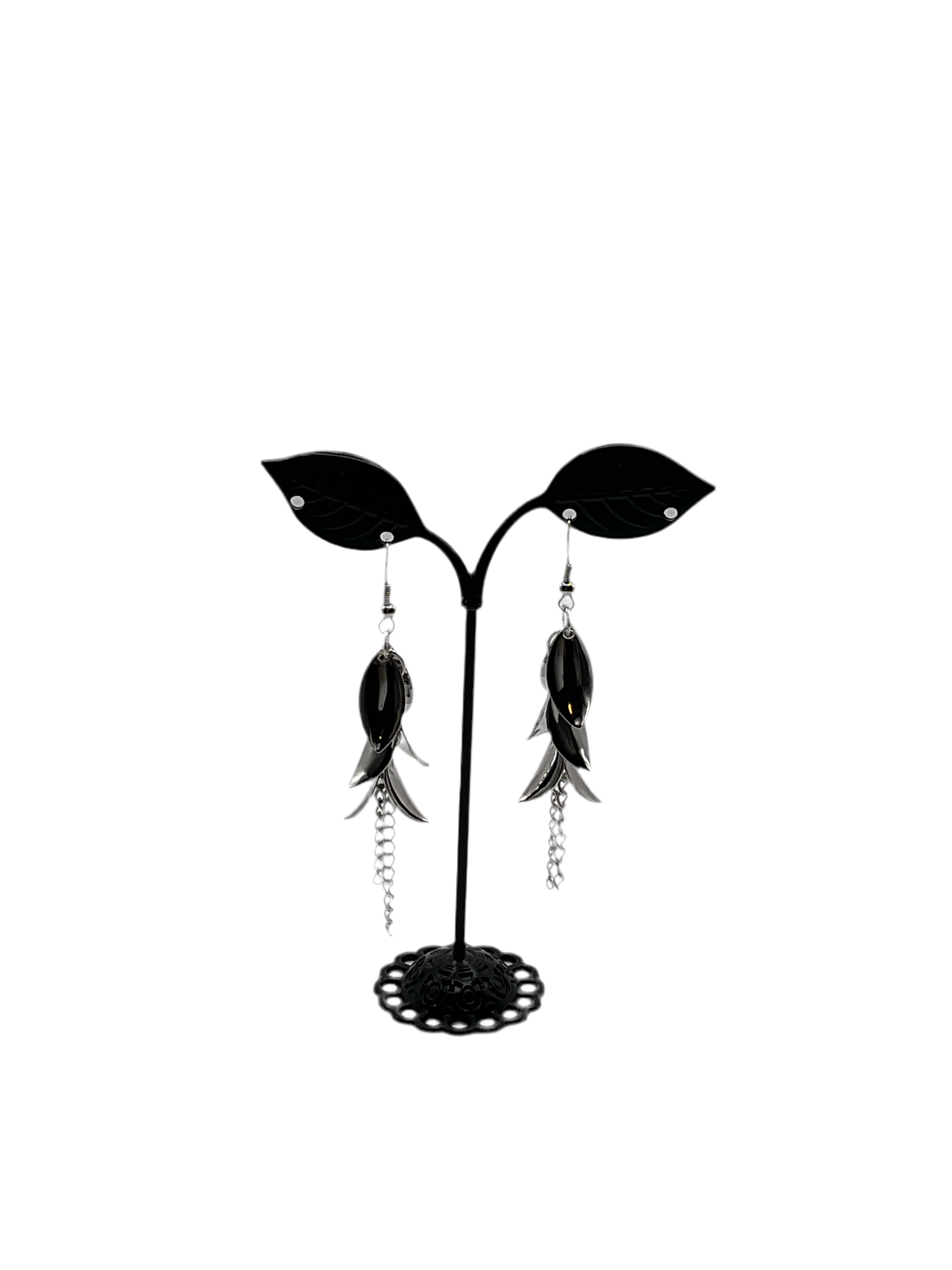 Silver earrings
