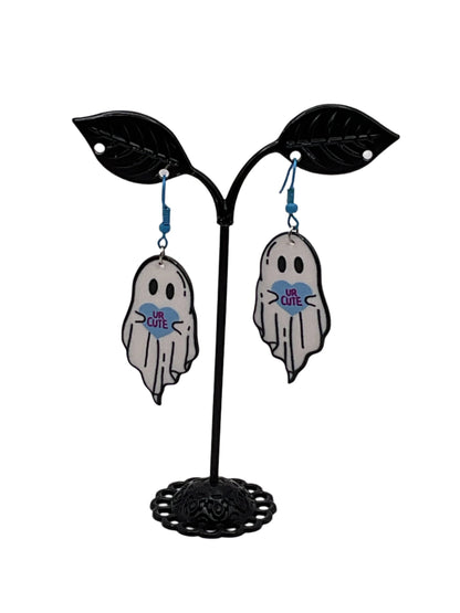 White Ghost Earrings