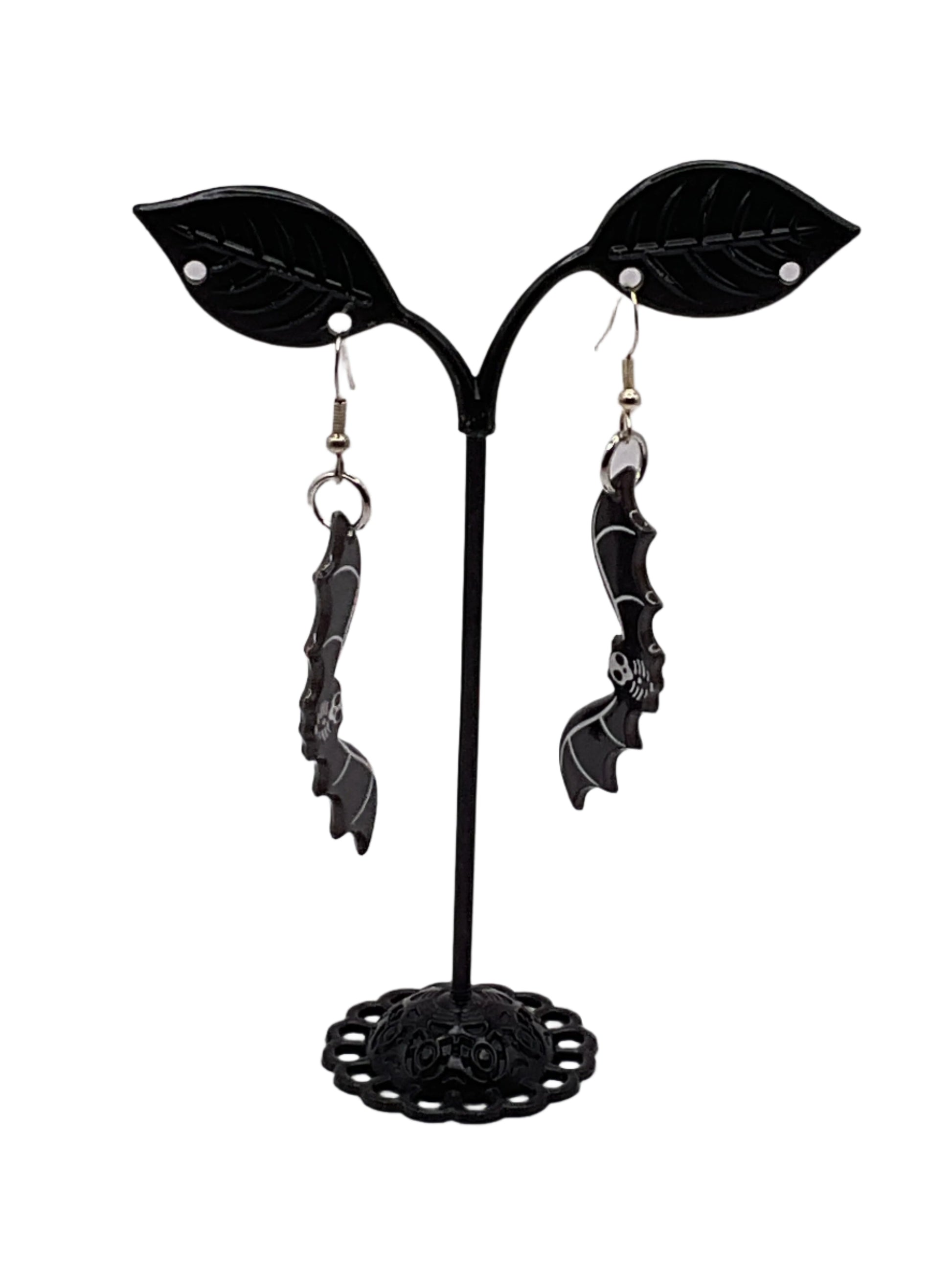 Bat Skeleton Earrings