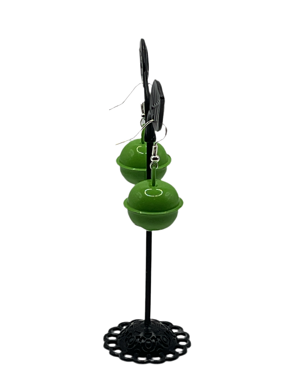 Green Bell Earrings