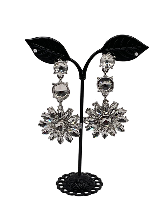 Shiny crystal earrings Hover Image