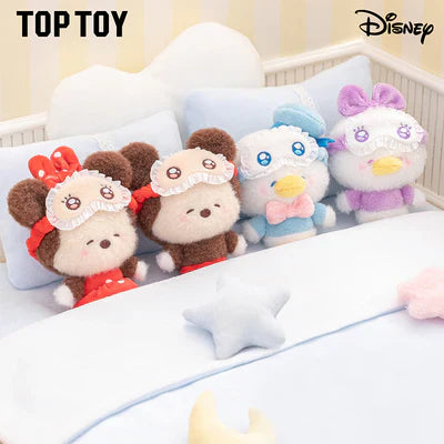 [In Stock] MINISO Disney Squinting Sleepwear Series Plush Keychains Gift Blind Box