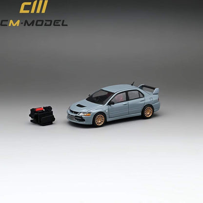 CM Model Mitsubishi Lancer Evolution IX Gray With Engine 1:64