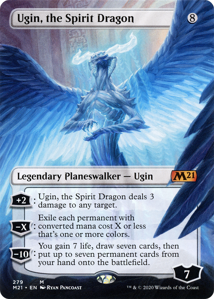 Ugin, the Spirit Dragon (M21-279) - Core Set 2021 (Borderless)