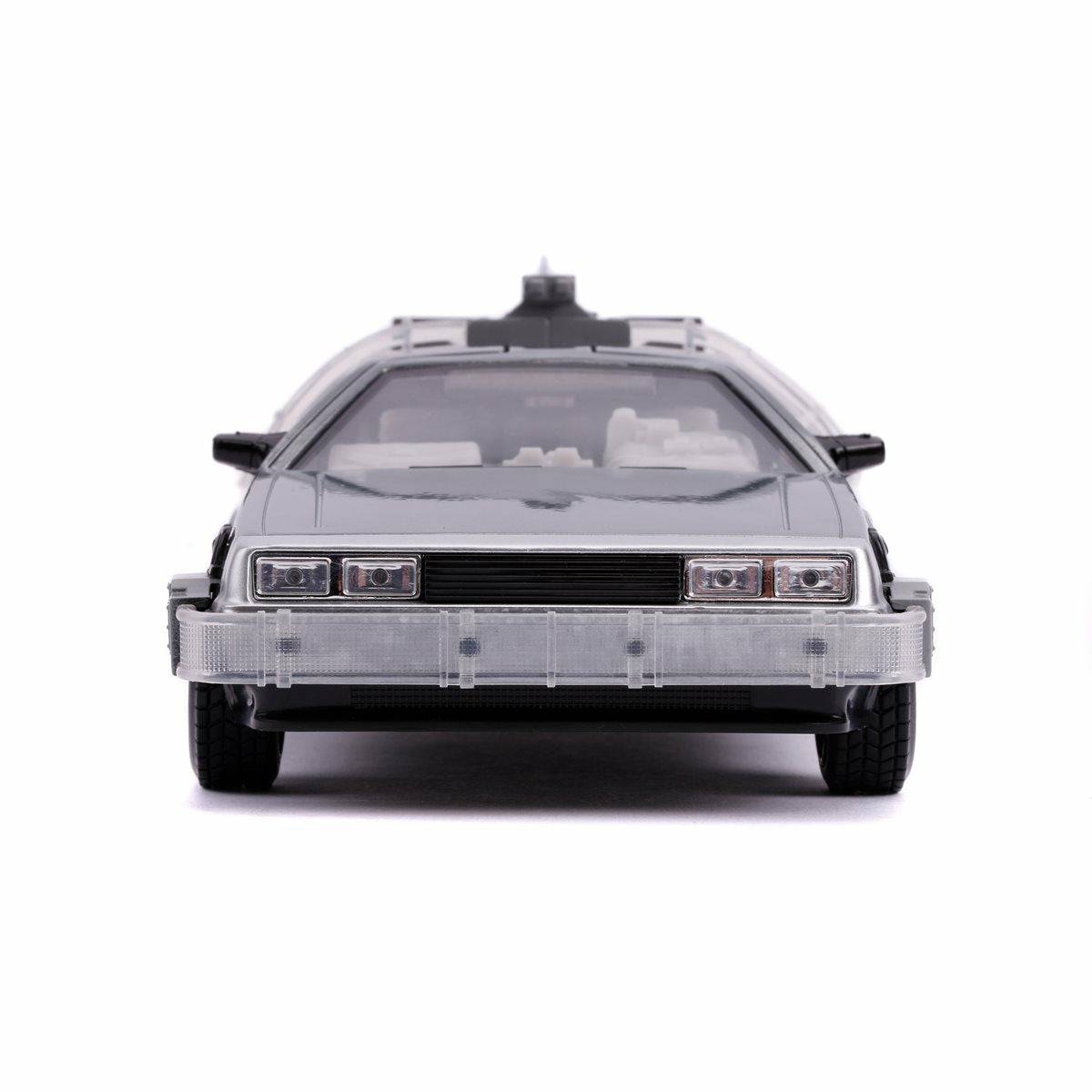 Jada Toys - Back to the Future Part II die-cast 1:24 scale "Hollywood Rides" light-up DeLorean Time Machine