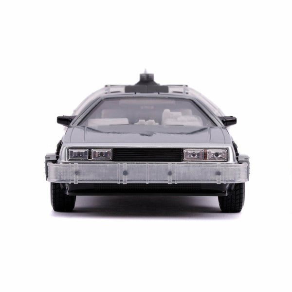 Jada Toys - Back to the Future Part II die-cast 1:24 scale "Hollywood Rides" light-up DeLorean Time Machine