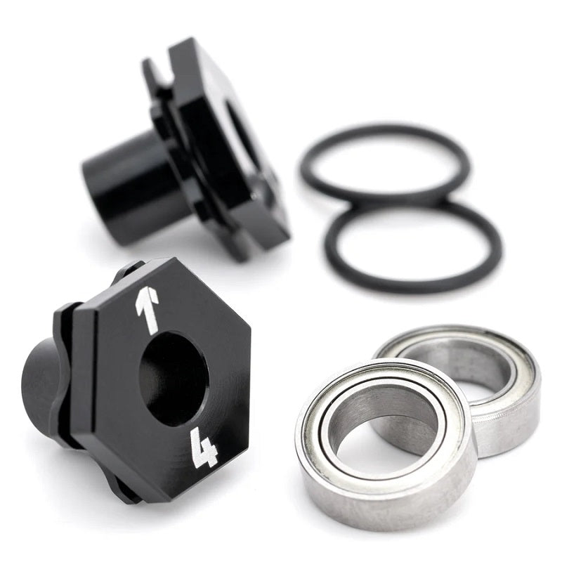 DirectHex Hub Axles, 4mm, - AE TC8