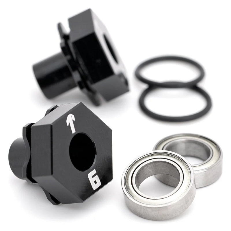 DirectHex Hub Axles, 6mm, - AE TC8