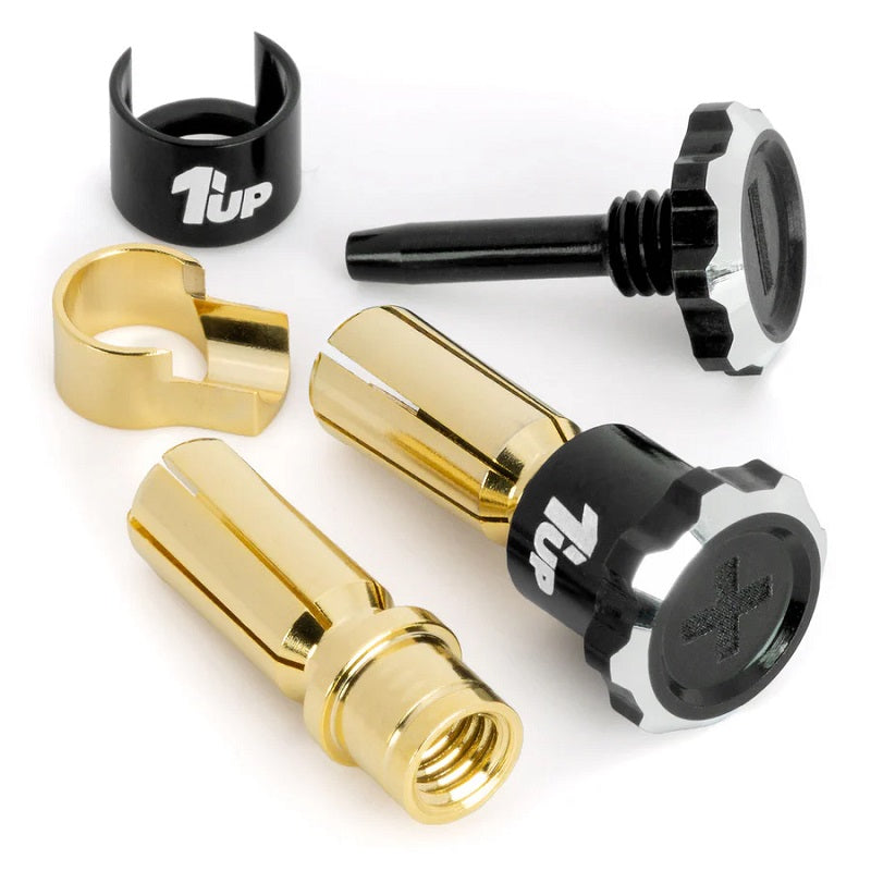 Lockdown Adjustable Bullet Plugs - 5mm - Black/Black