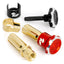 Lockdown Adjustable Bullet Plugs - 5mm - Red/Black