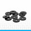 1UP Racing - 3x8x1mm Precision Aluminum Shims, Black, (10 pcs)