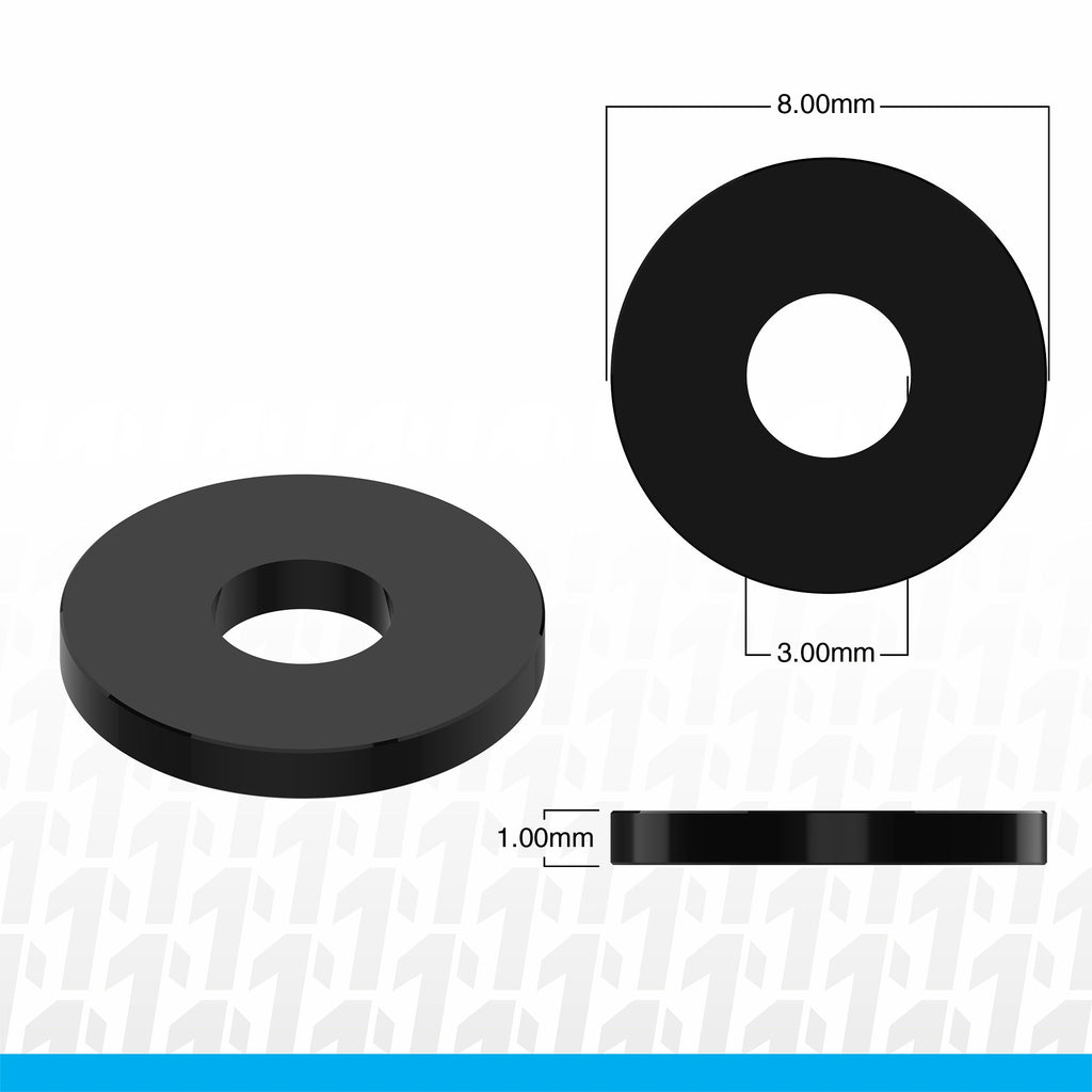 1UP Racing - 3x6x2mm Precision Alum Shims