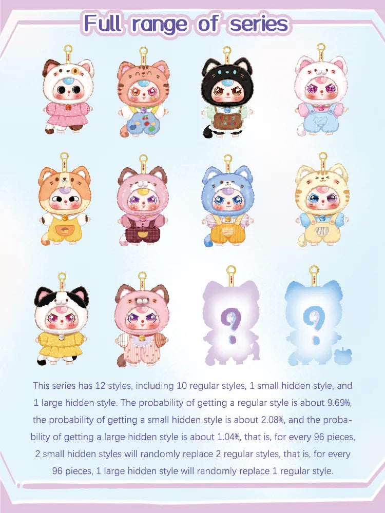 Baby Three Kitten Wardrobe Plush Series Blind Box - Collectors World Toys