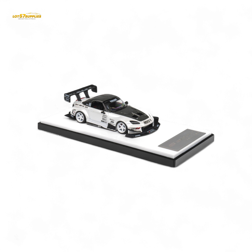 Microturbo Custom S2000 - Metallic White TOP FUEL 1:64 - Collectors World Toys