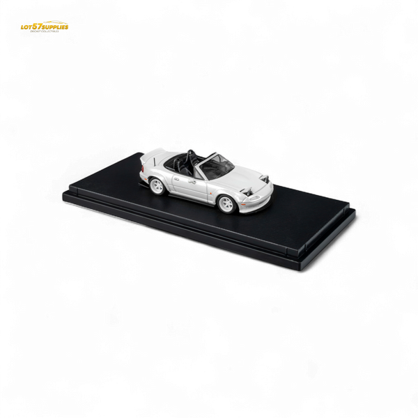(Pre-Order) Microturbo Custom MX5 Rocket Bunny - Metallic White 1:64