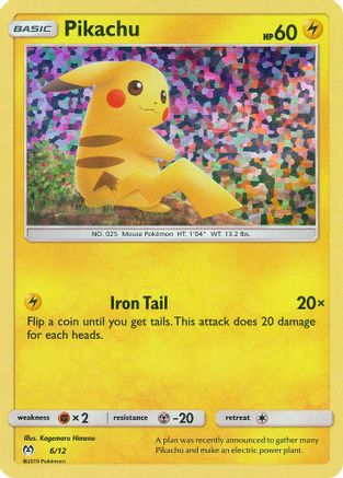 Pikachu 006/12 - McDonalds Promos 2019 Holofoil