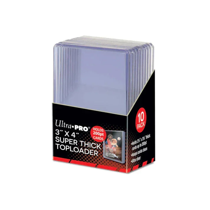 3" x 4" Clear Thick 200PT Toploaders (10ct) Main image
