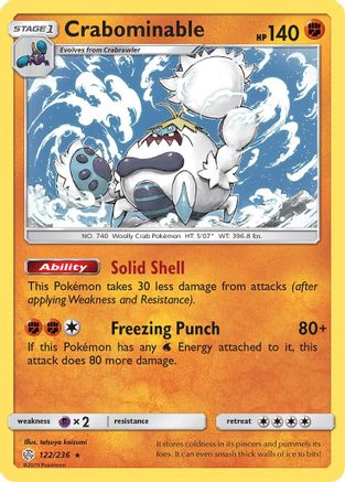Crabominable 122/236 - SM  Cosmic Eclipse