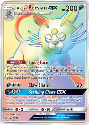 Pokemon: Alolan Persian Cosmic Eclipse 257/236 - Near Mint Main image
