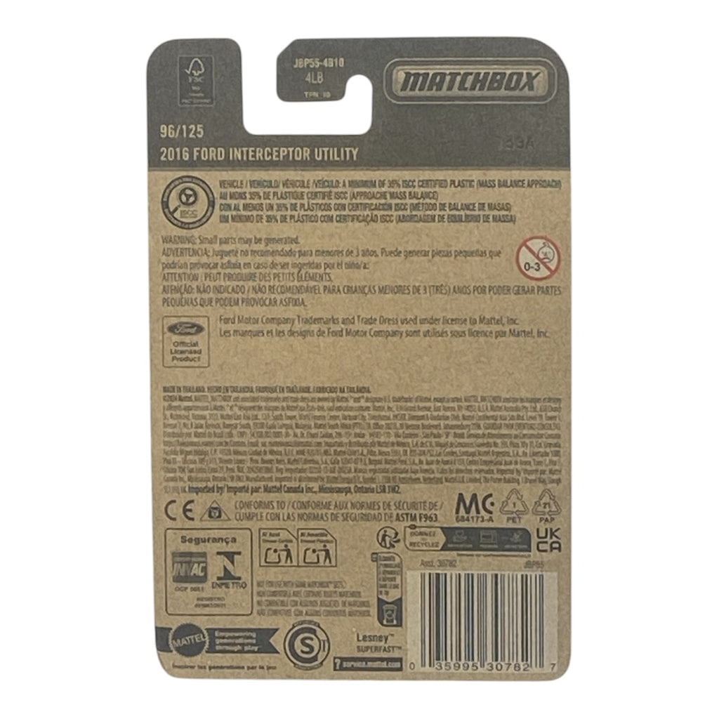 Matchbox 2016 Ford Interceptor Utility - Matchbox Series 96/125 -
