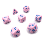 Cotton Candy - 7 Piece DnD Dice Set | Acrylic RPG Gaming Dice - Collectors World Toys