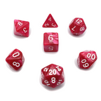 Rose Garden - 7 Piece DnD Dice Set | Acrylic RPG Gaming Dice - Collectors World Toys