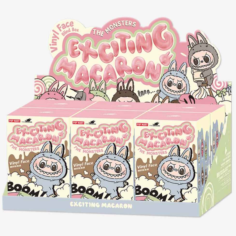 [RESTOCK: OCTOBER] POPMART Exciting Macaron Vinyl Face Blind Box Labubu Sealed Case of 6 Sealed Blind Boxes