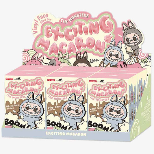 [RESTOCK: OCTOBER] POPMART Exciting Macaron Vinyl Face Blind Box Labubu Sealed Case of 6 Sealed Blind Boxes