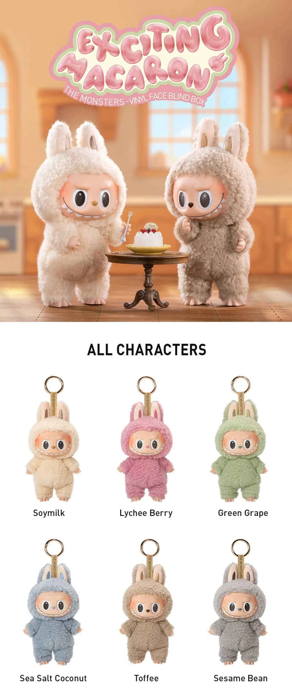 [IN STOCK] POPMART Exciting Macaron Vinyl Face Blind Box Labubu