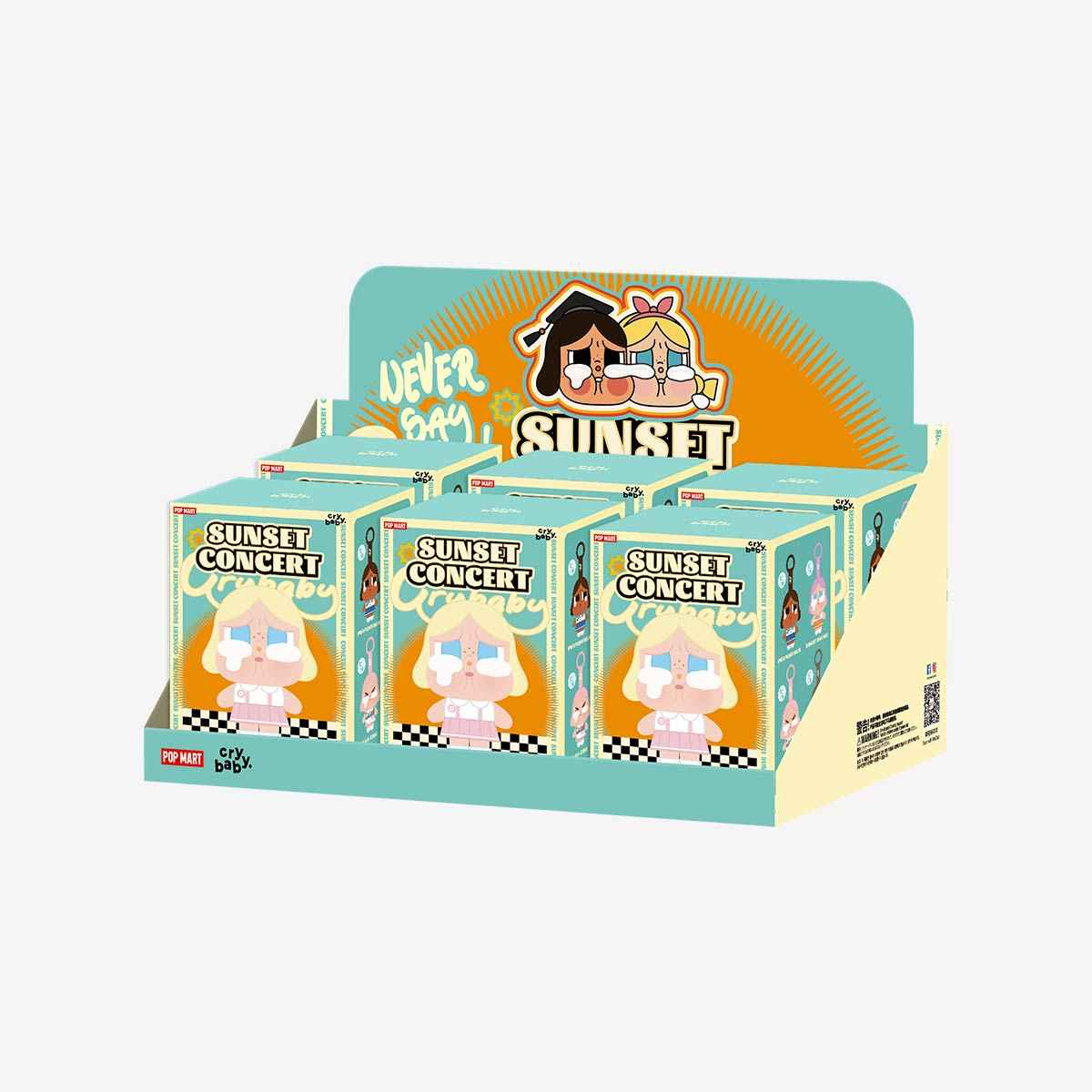 [IN STOCK] POPMART CRYBABY Sunset Concert Series - Plush Pendant Blind Box Sealed Case of 6 Sealed Blind Boxes