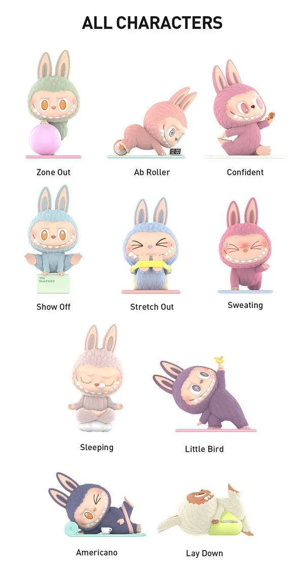 [In Stock] POPMART Labubu Lazy Yoga Series Figures Blind Box (SEALED)