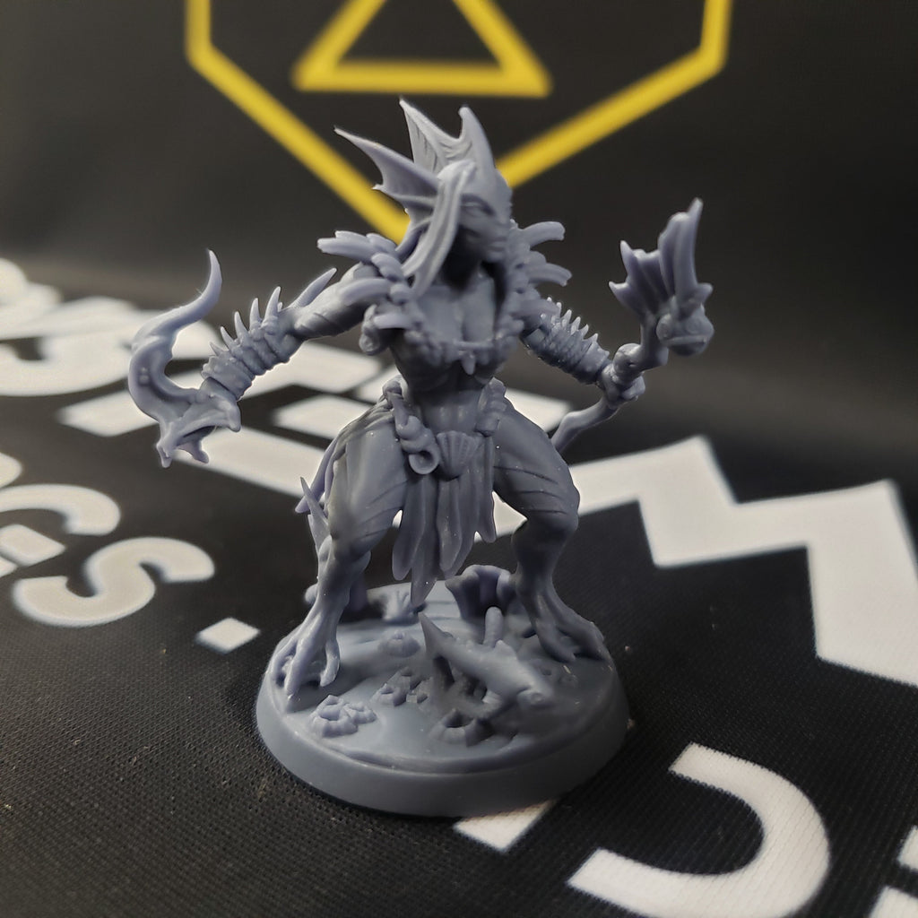High-Tide Jurakin Mirmidon: Sculpt F (Female Merfolk Warrior)