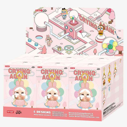 [IN STOCK] POPMART CRYBABY Crying Again Series - Vinyl Face Plush Blind Box Sealed Case of 6 Sealed Blind Boxes