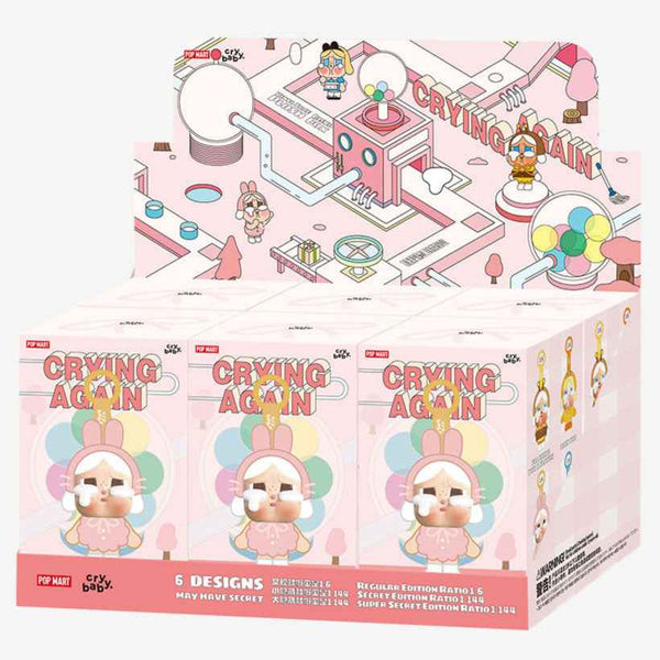 [IN STOCK] POPMART CRYBABY Crying Again Series - Vinyl Face Plush Blind Box