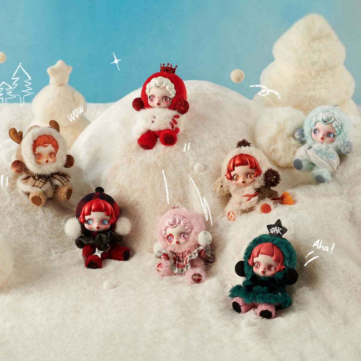 POPMart SKULLPANDA Winter Symphony Series Plush Blind Box (1 Blind Box) Main image