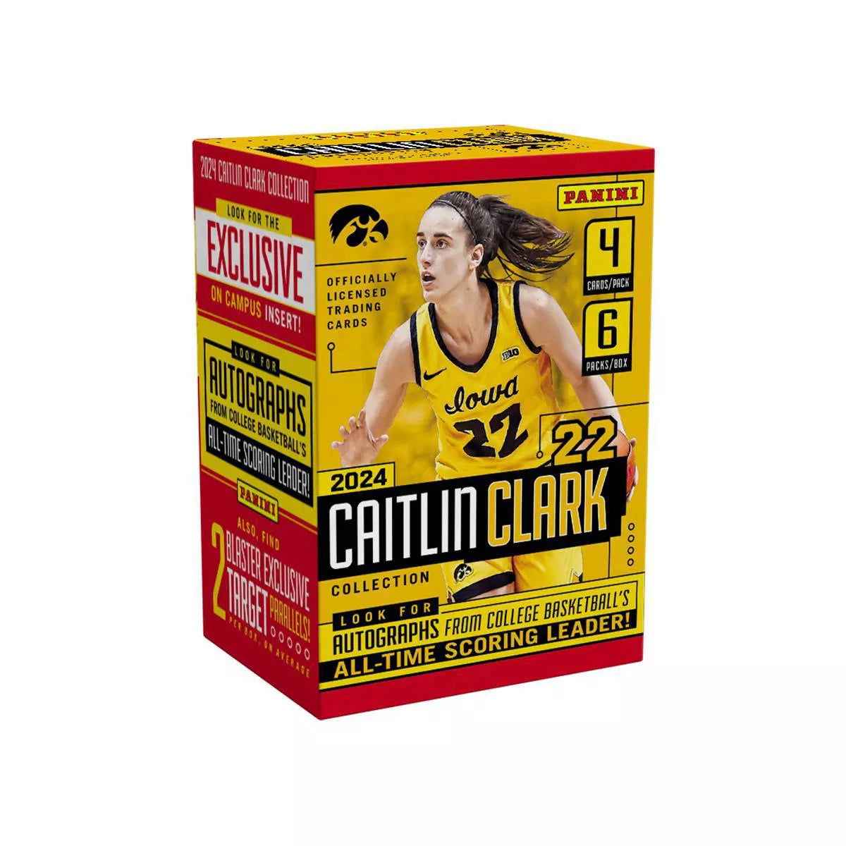 Caitlin Clark Panini Collection Basketball Trading Card Blaster Box