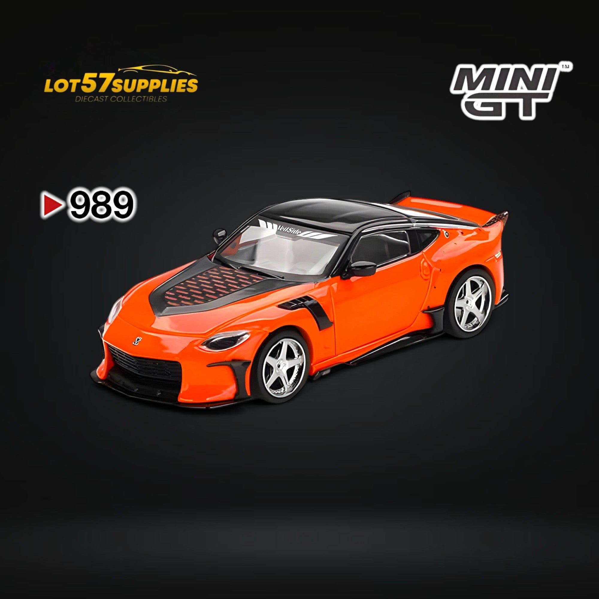 (Pre-Order) Mini-GT Nissan Z VeilSide FFZ400 Orange #989 1:64 - Collectors World Toys Main image