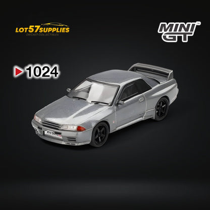 (Pre-Order) Mini-GT Nissan Skyline GT-R (NISMO BNR32 CRS Version) Dark Metal Gray #1024 1:64 - Collectors World Toys