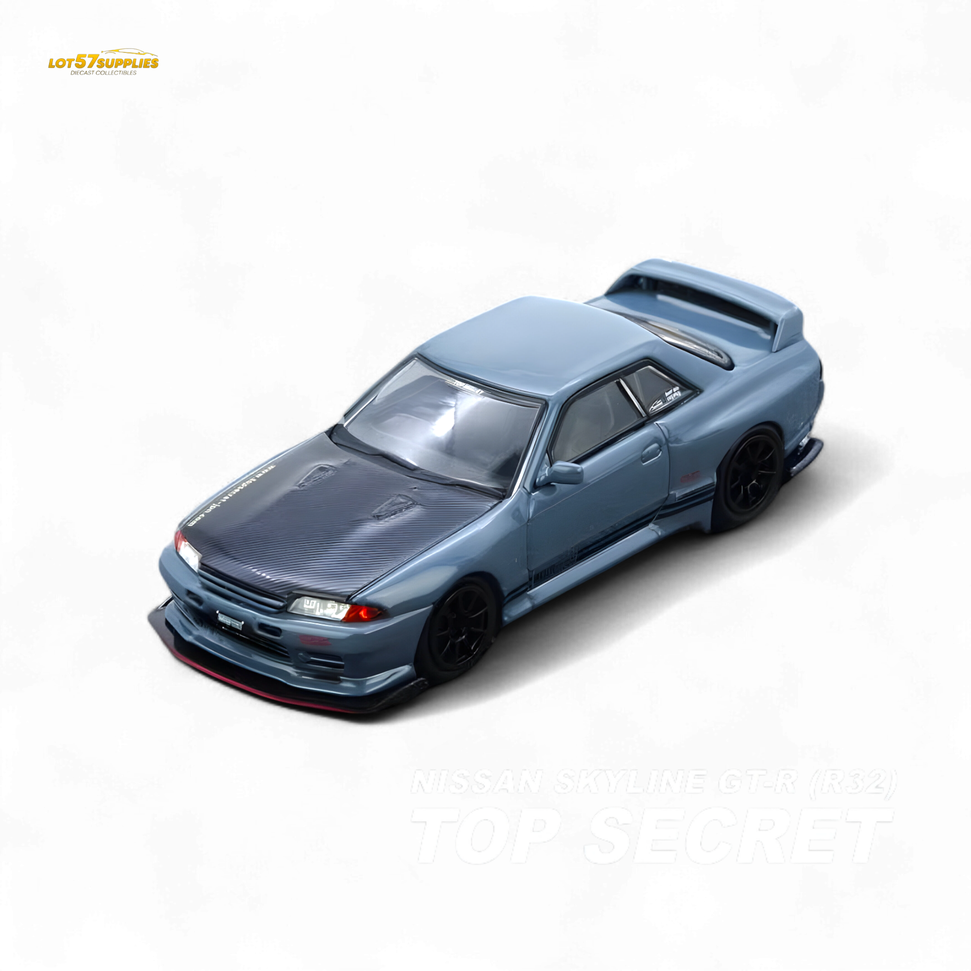 Inno64 TOP SECRET R32 GT-R - Stealth Grey 1/64 - Collectors World Toys