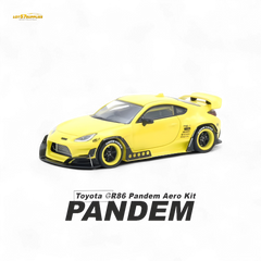 (Pre-Order) INNO64 Toyota GR86 Pandem - Yellow 1/64 - Collectors World Toys