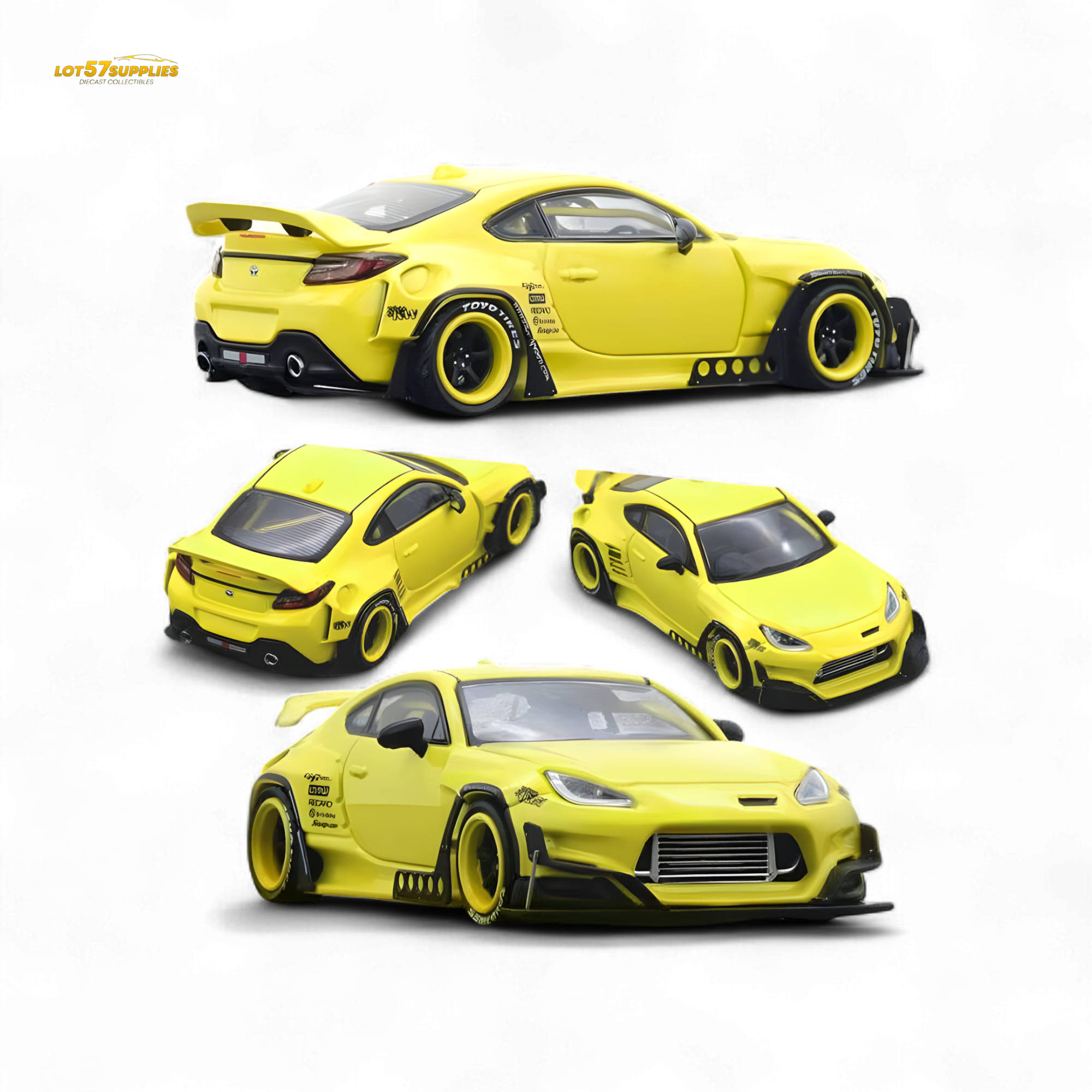 (Pre-Order) INNO64 Toyota GR86 Pandem - Yellow 1/64 - Collectors World Toys