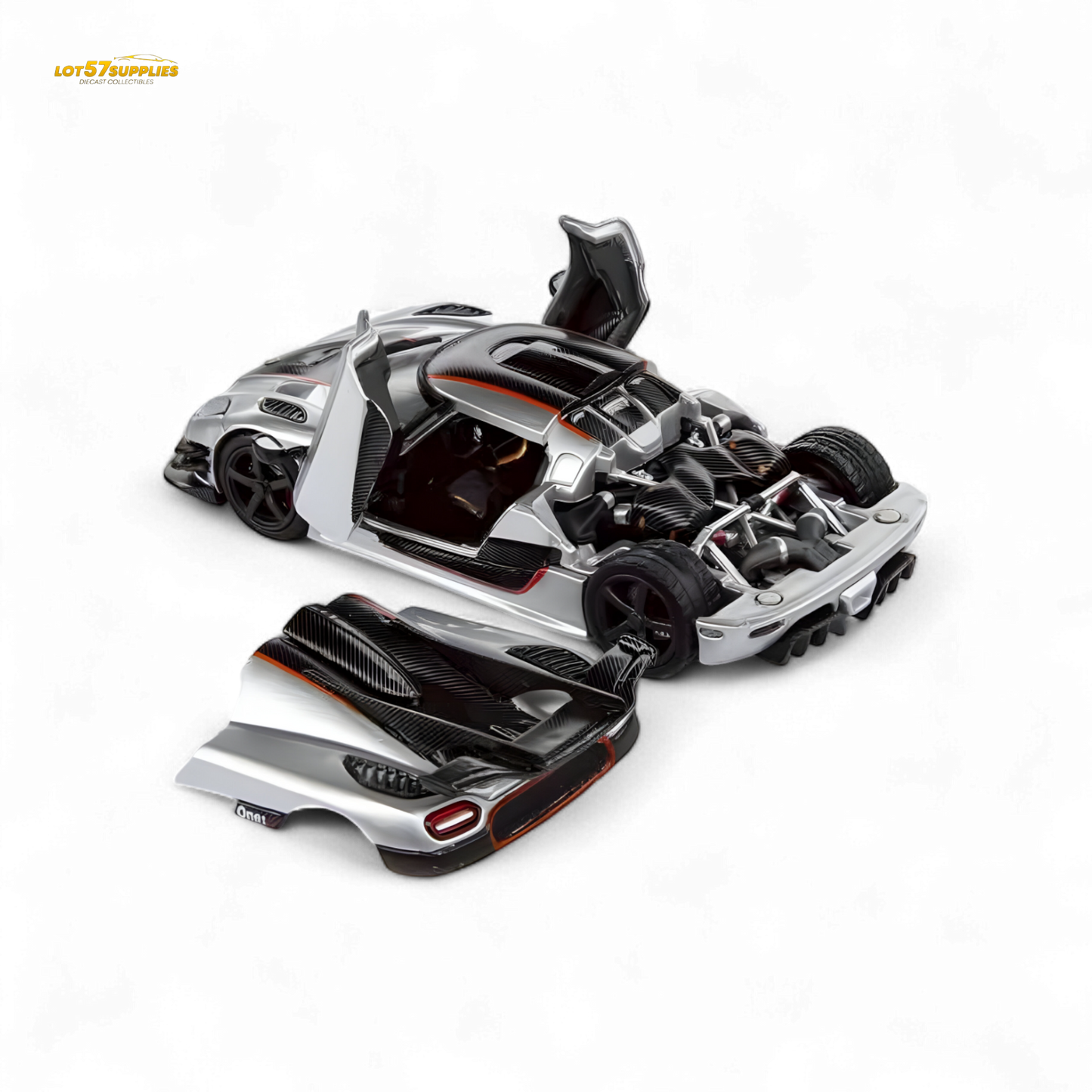 (Pre-Order) DEMON KING Koenigsegg ONE:1 - Silver 1:64