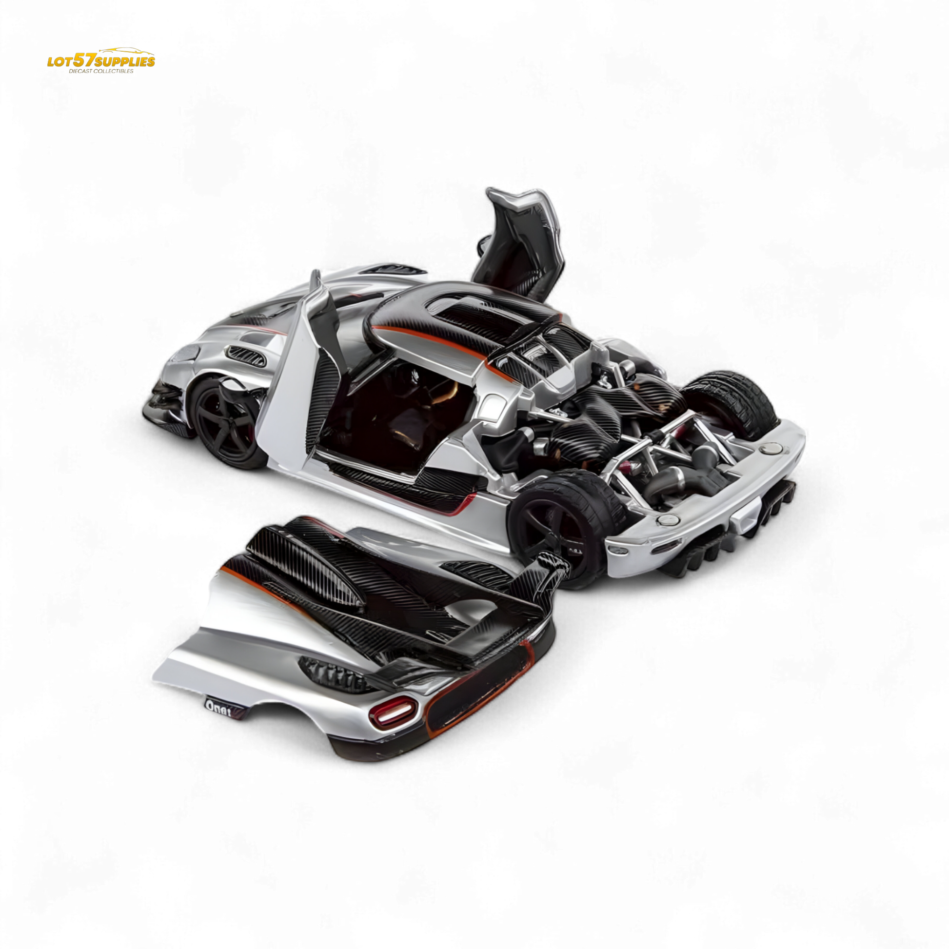 (Pre-Order) DEMON KING Koenigsegg ONE:1 - Silver 1:64