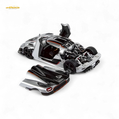 (Pre-Order) DEMON KING Koenigsegg ONE:1 - Silver 1:64 - Collectors World Toys