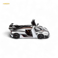 (Pre-Order) DEMON KING Koenigsegg ONE:1 - Silver 1:64 - Collectors World Toys