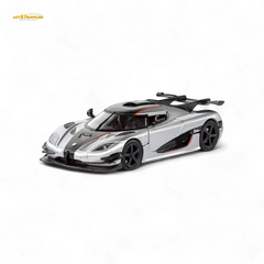 (Pre-Order) DEMON KING Koenigsegg ONE:1 - Silver 1:64 - Collectors World Toys