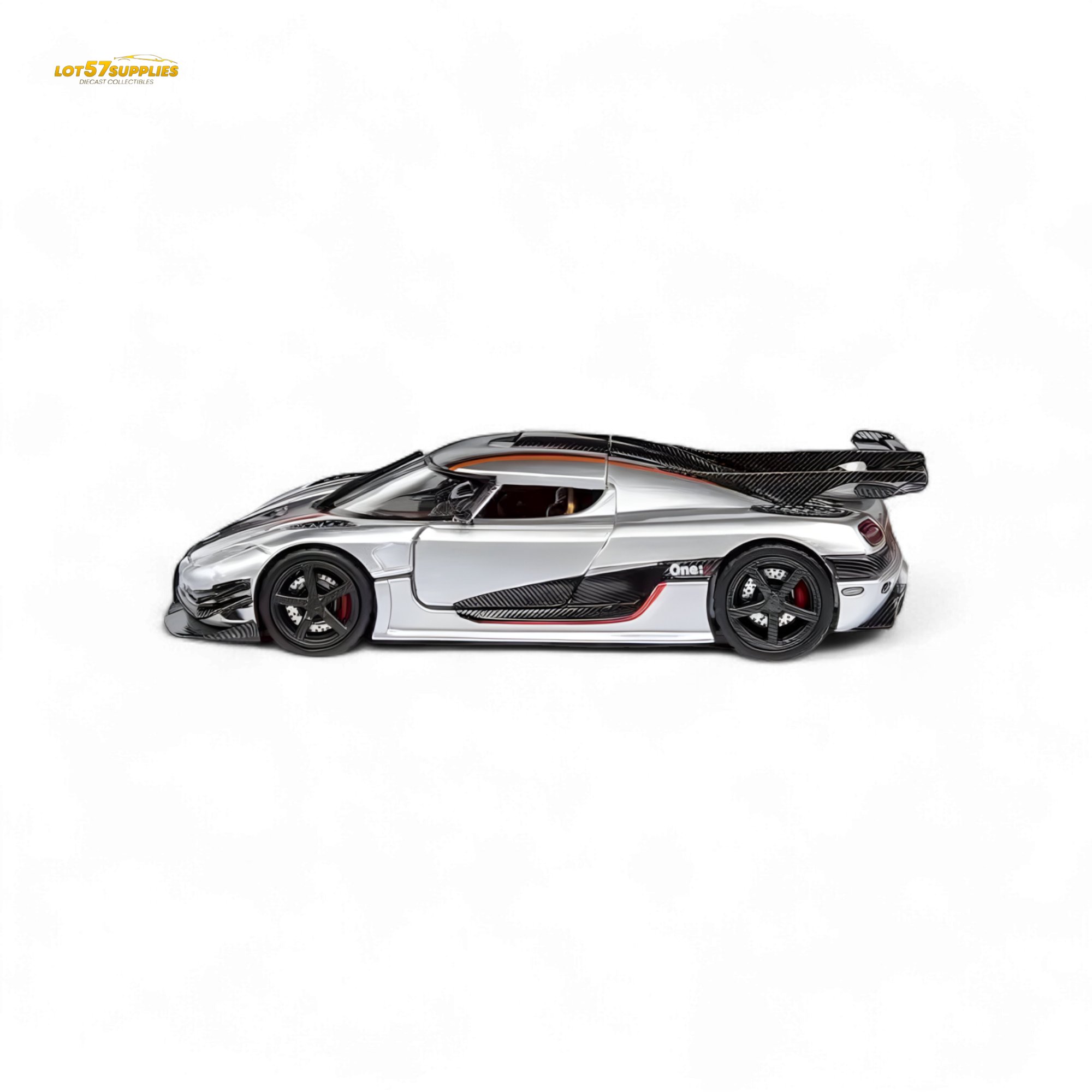 (Pre-Order) DEMON KING Koenigsegg ONE:1 - Silver 1:64 - Collectors World Toys