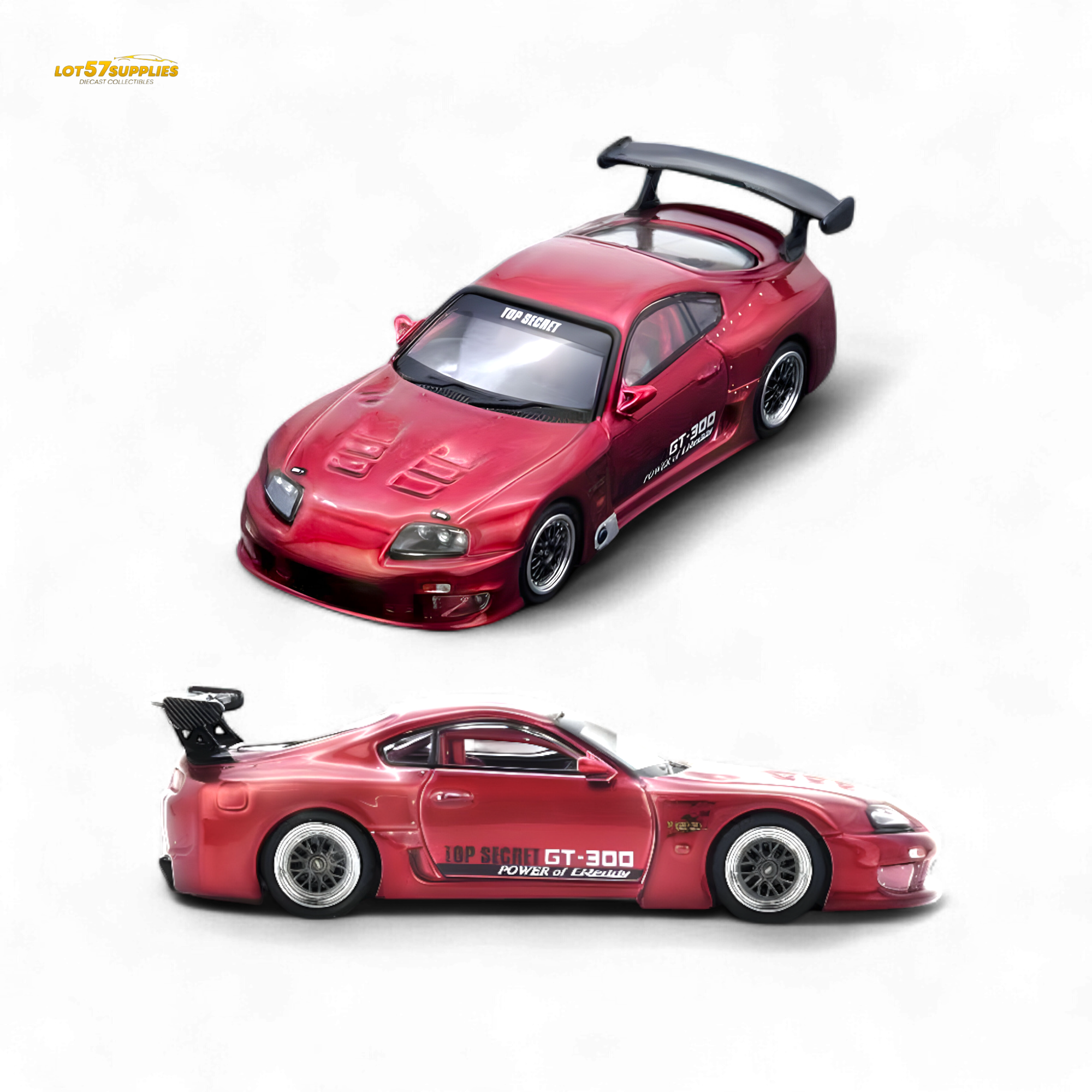 (Pre-Order) INNO64 Toyota Supra A80 Top Secret - Red 1:64 - Collectors World Toys