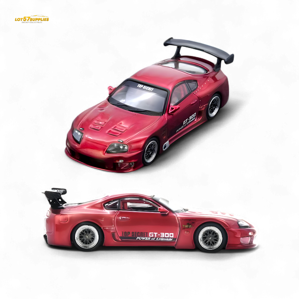 (Pre-Order) INNO64 Toyota Supra A80 Top Secret - Red 1:64 - Collectors World Toys